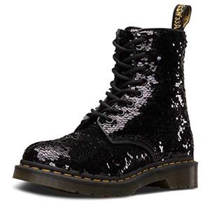 Dr. Marten 1460 Pascal black/silver Lace-up Sequin Boots
